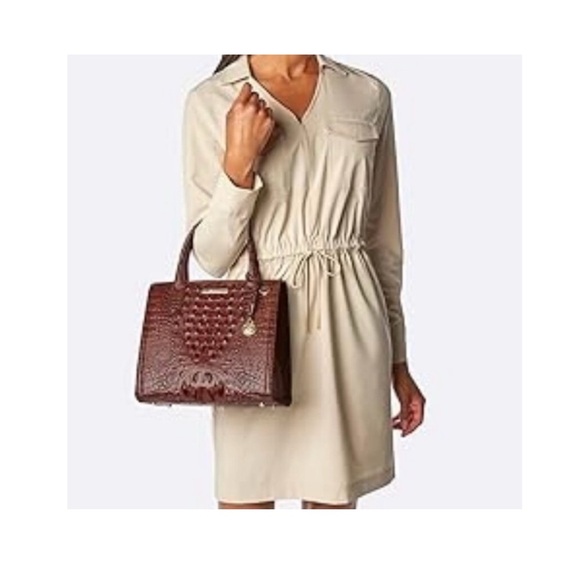 Brahmin Blue Woven Leather Tote - Picture 8 of 16